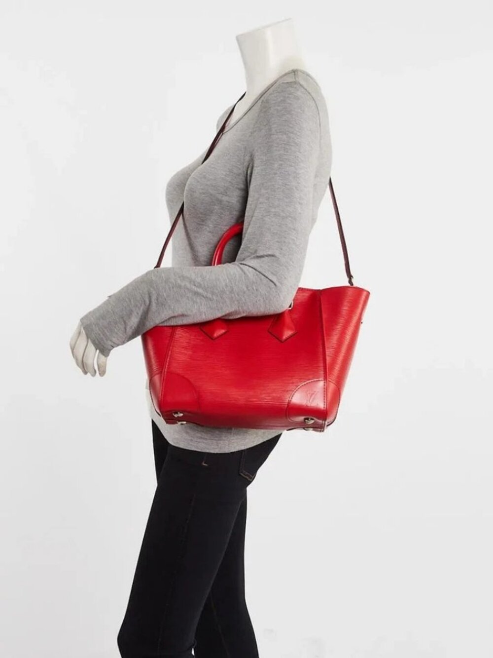 Louis Vuitton Coquelicot Epi Leather Phenix PM Bag